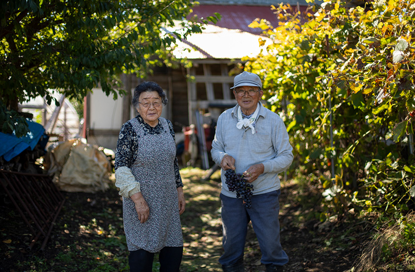 農家の夫婦